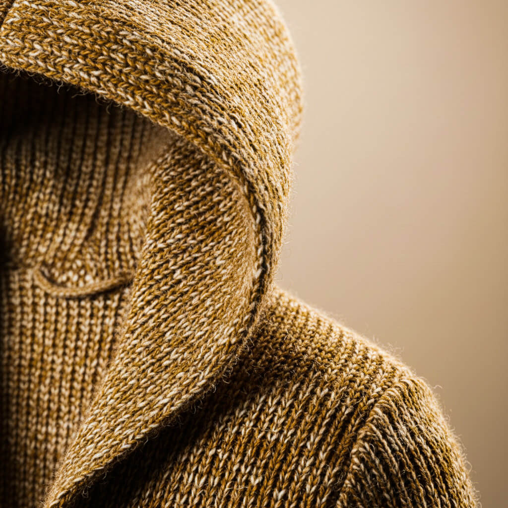 Adrian Wool Knit Hooded Cardigan