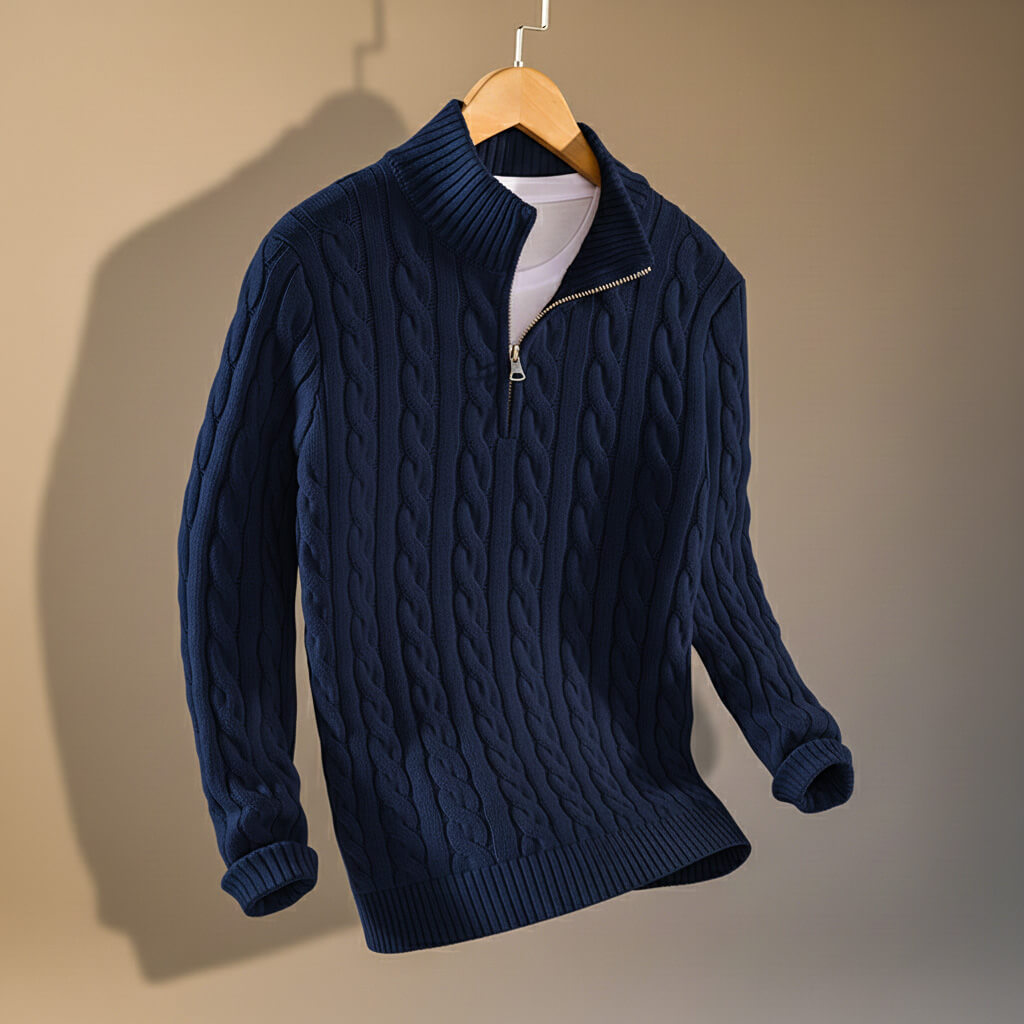 Henry Prestige Cable Knit Sweater
