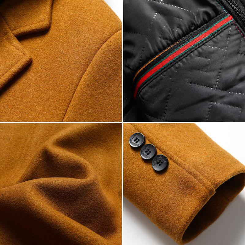 Jasper Virgin Wool Hooded Overcoat