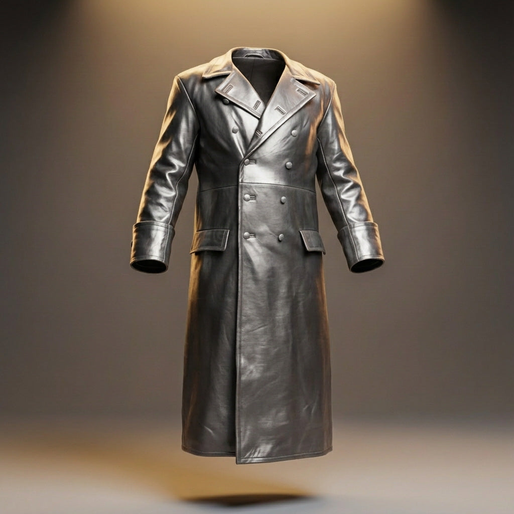 Otto Legacy Leather Overcoat