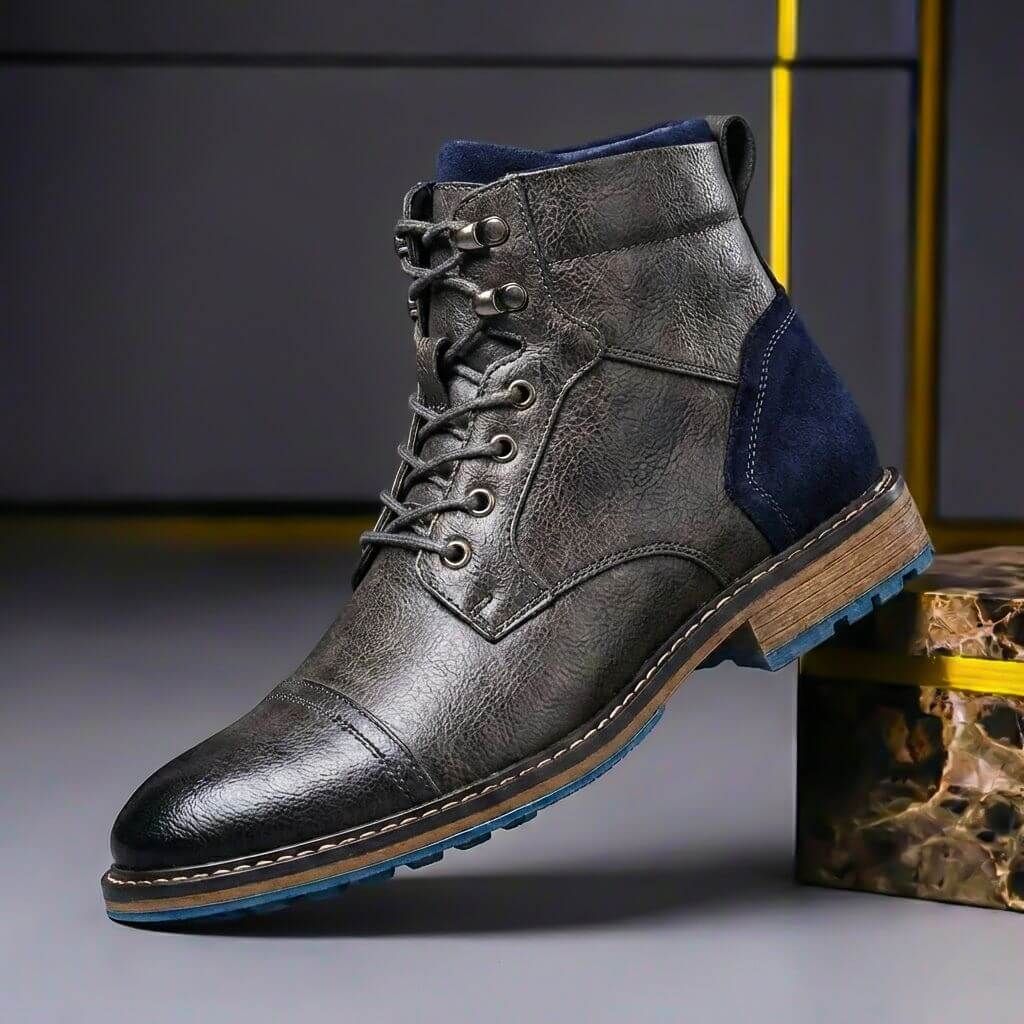 Jake Two-Tone Leather Boots