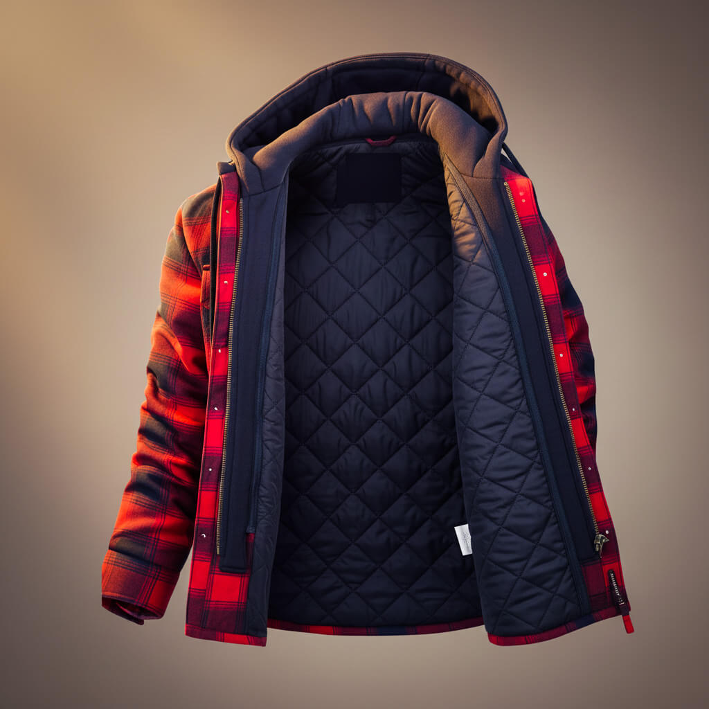 Sawyer Hooded Plaid Jacket