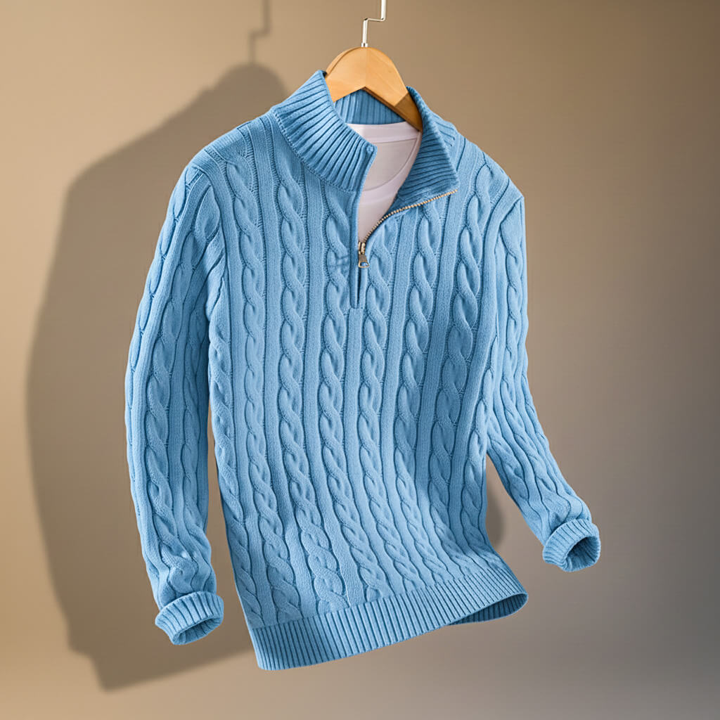 Henry Prestige Cable Knit Sweater