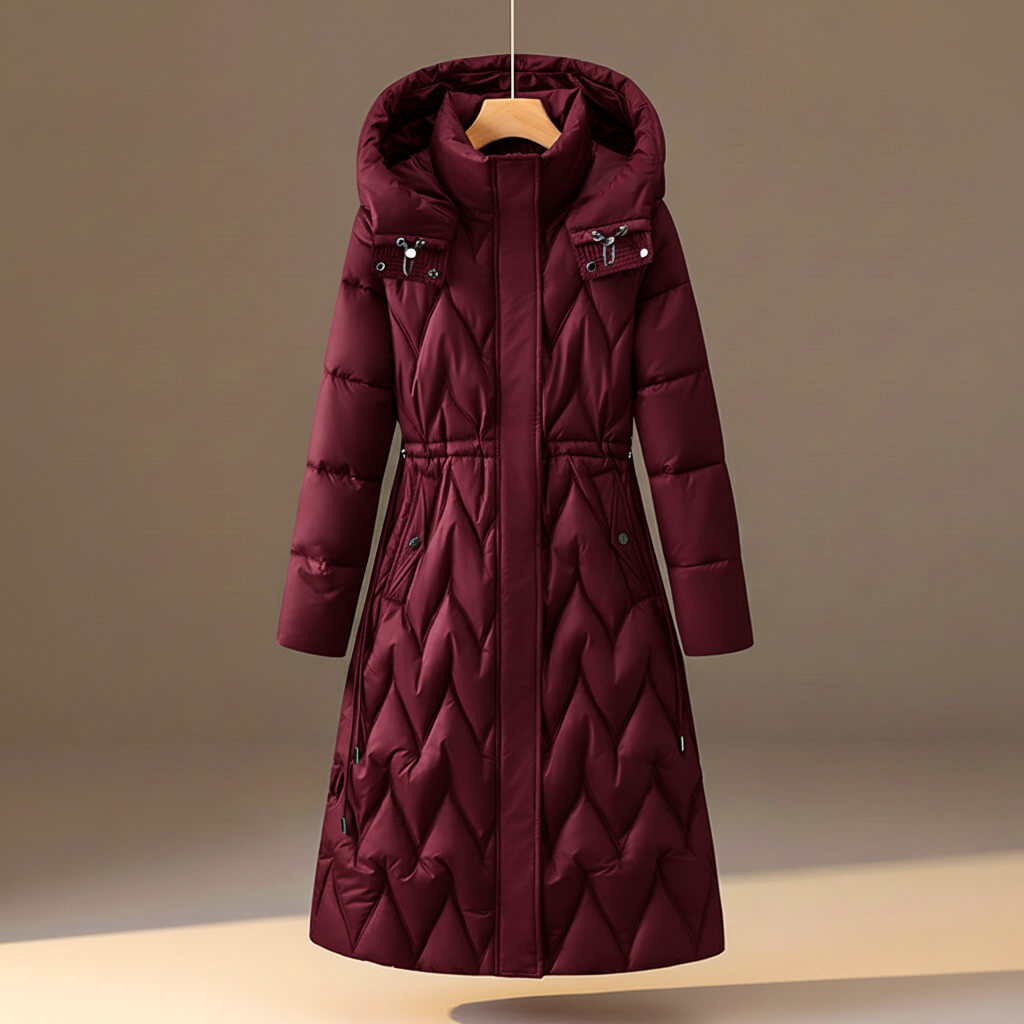 Chloe Quilted Hooded Coat
