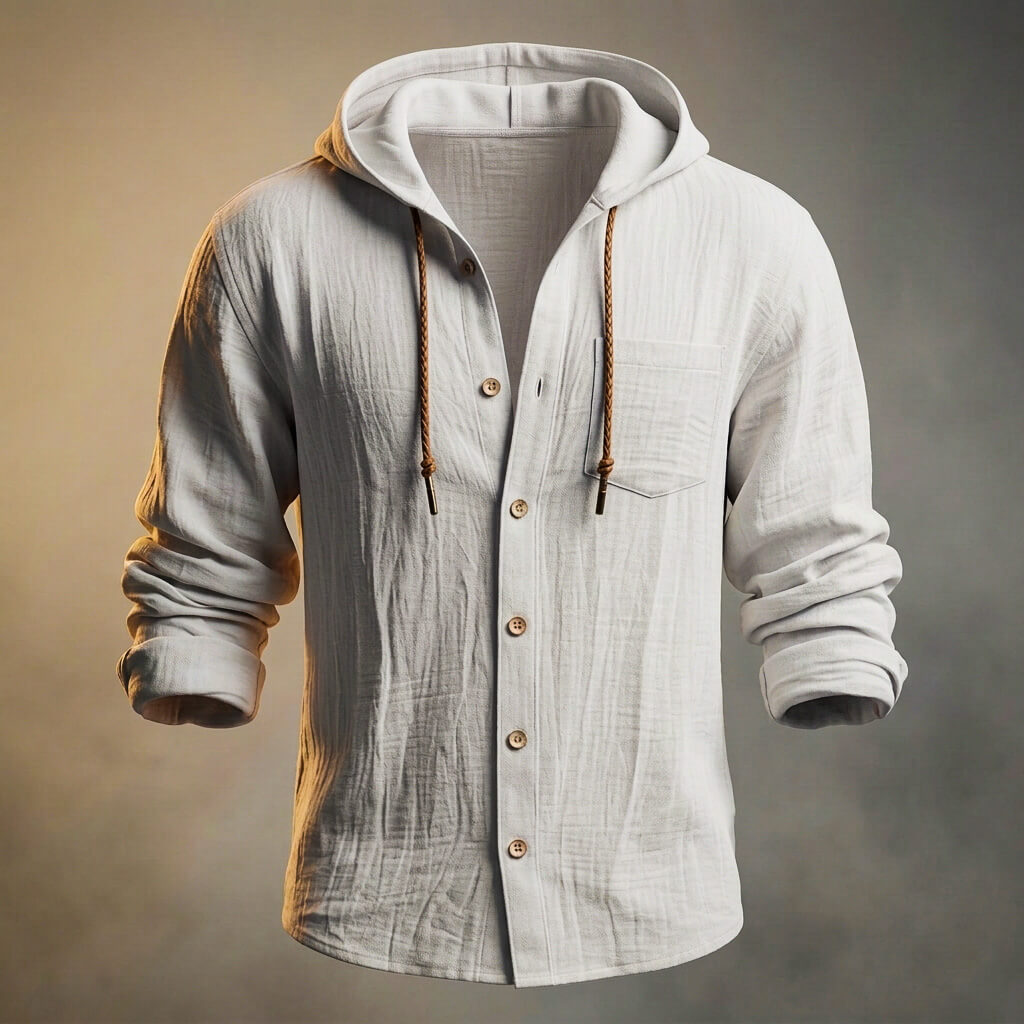 Miles Cotton Linen Hooded Jacket